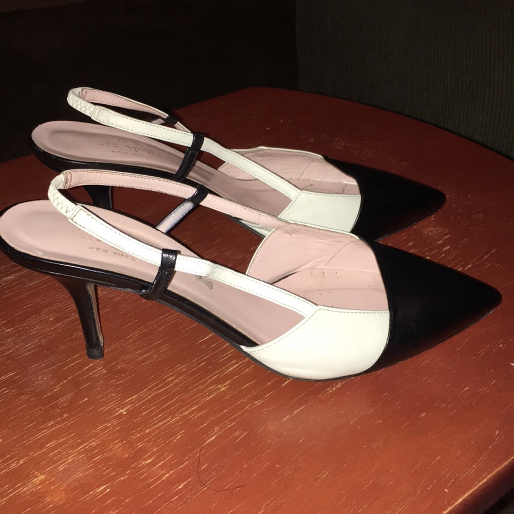 Kate Spade real leather slingback 2 tone EUC Shoes